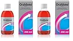 Oraldene Mouthwash | Use at First Sign of Sore Throat | Medicated Mouthwash - Sore Throat Treatment for Adults | 200ml (Pack of 2)