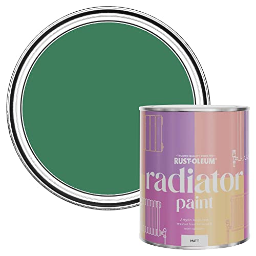 Rust-Oleum Green Radiator Paint in Matt Finish - Emerald 750ml