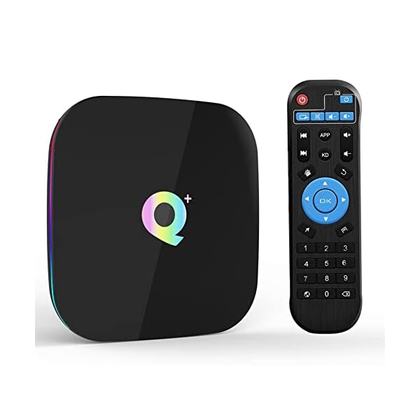 Android TV Box 10.0, 4GB RAM 64GB ROM Android Box, Q Plus Android Box H616 Quad-core WiFi 2.4GHz Support 6K H.265 HD 2.0 Ethernet Smart TV Box