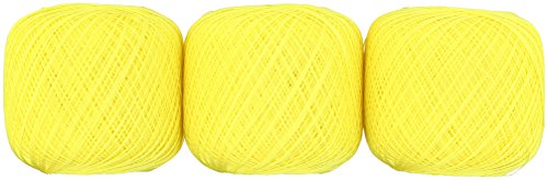 オリムパス製絲 金票 レース糸 #40 Col.541 イエロー 系 50g 約445m 3玉セット