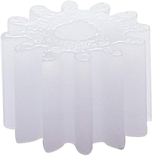 Othmro 30pcs Plastic Gear White 12 Teeth 0.5 Modulus Model 122A for DIY RC Car Robot Motor
