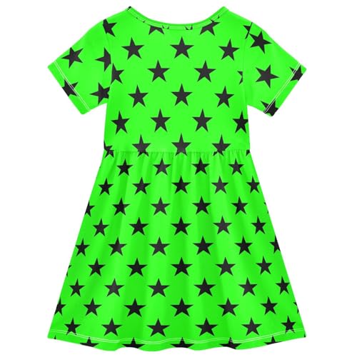 Emelivor Girls Dresses Girls Short Sleeve Casual Dress2