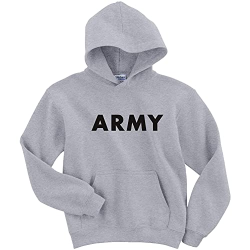 zerogravitee Youth ARMY Hooded Sweatshirt in Gray