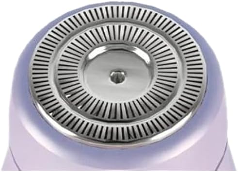 2 in 1 Women Electric Shaver Dual Head Bikini Trimmer Replaceable Head,Wet & Dry Use 1 Pack, Purple Facial Head