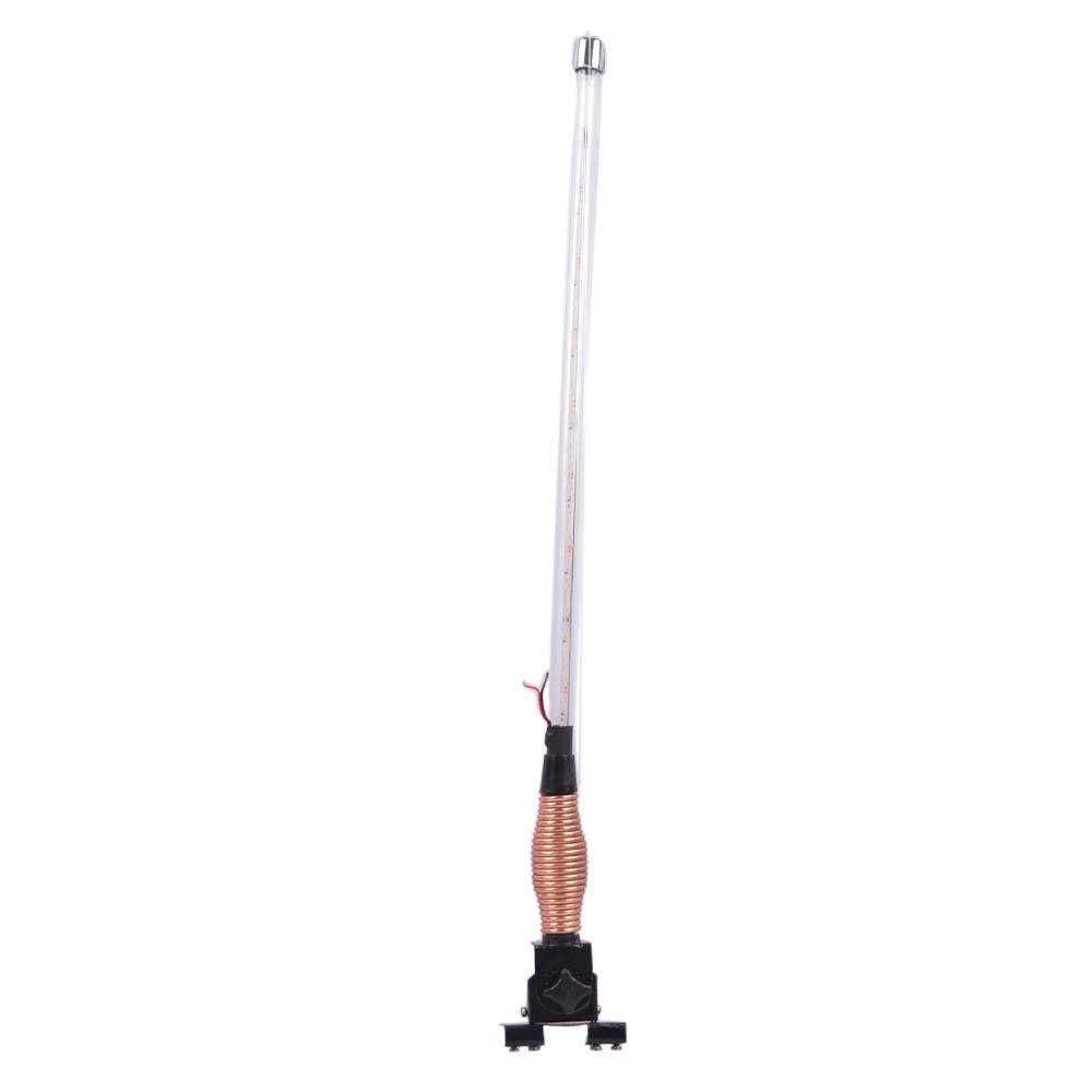 Motopart AV Decorative Motorcycle Antenna Big Size (L*60CM) with LED Light Multi Color for - All Bike/Royal Enfield Classic 350/500/Standard 350/500, Electra/CAR