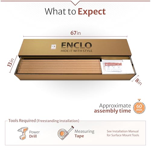 6ft H x 3.8ft W x 1ft L (1 Screen w/Planter) Freestanding Enclo Florence Cedar Color Patio Privacy Screen with Planter Box, Privacy Planters for Patio, Privacy Wall Outdoor Privacy Screen, EC18024 by Enclo Privacy Screens - Image 5