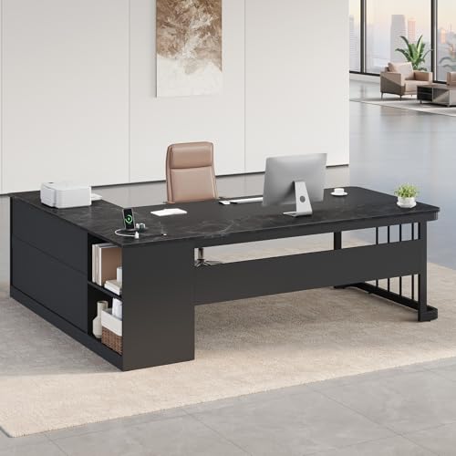 L shaped executive office desk
