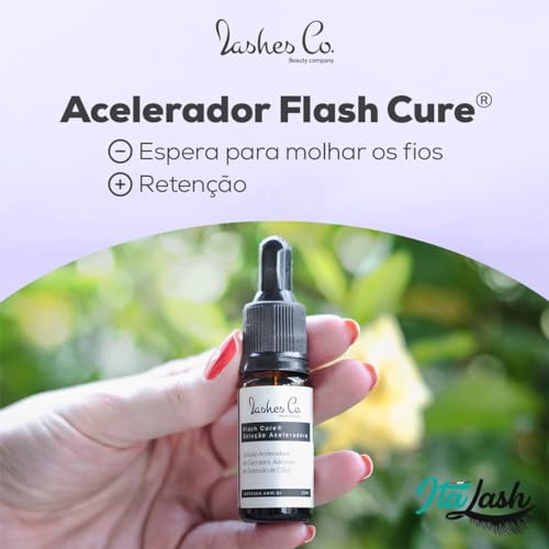Finalizador Flash Cure Lashes Co 15ml para extensão d cílios