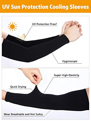 Boao 20 Pcs Temporary Tattoo Sleeve for Men Women UV Sun Protection Sleeves Arm Compression Sleeves for Sport Cycling Fishing4