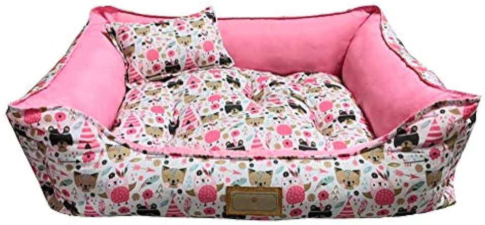 SS Pets Cama Animais Rosa Pet Para Cães E Gatos Tamanho Médio Para Cães