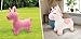 Lexibook BGP050UNI Inflatable Jumping Unicorn, for Indoor and Outdoor use, Balance and Motor Skills Development, Hand Pump Included, Safe and Resistant Plastic, Pink, White