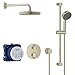GROHE 34745EN0 Grohtherm Cube Shower Set with Tempesta 210, Brushed Nickel InfinityFinish