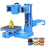 Impressora 3d Fdm Mini, Impressora 3d De Mesa Diy De Alta PrecisãO,Com 6 Rolos De Filamento Pla, Ideal Para Estudos, Desenvolvimento Da ImaginaçãO E Para Iniciantes