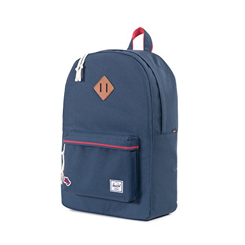 Herschel - Zaino casual, Blu marino/rosso. (Blu)