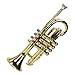 Kids Trumpet, Toy Trumpet Playable Developmental Safe PP Plastic Golden Kids with Comfortable Handle Educational Musical Instruments, Musical Instrument