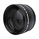 Diyeeni High Definition 2X Teleobjektiv, 58-mm-Kamera-Telekonverter mit 62-mm-Frontgewinde für Objektivfilter, 2-fache Vergrößerungslinse Fernfotografie