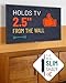 ECHOGEAR Tilting TV Wall Mount with Low Profile Design for 32-70 inch TVs - Eliminates Screen Glare with 15º of Smooth Tilt - Easy Install with All Hardware Included - EGLT1-BK
