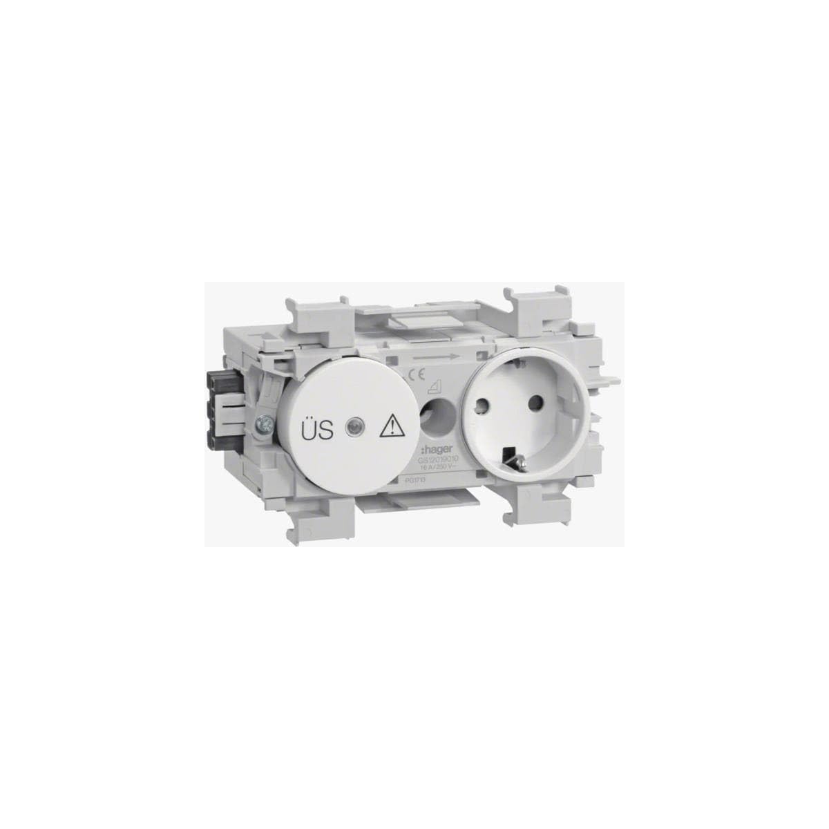 Boîte de prises blanche GS12019016 pour plinthes électriques 1 pièce