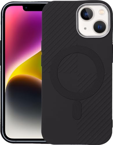 Image of AIBEX Gripp Case for iPhone 14 Compatible with Mag Saf Wireless Charging Slim Back Cover with Inner Magnetic Ring Shockproof