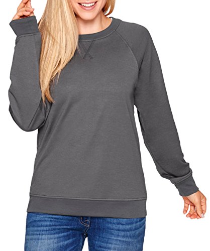 Next Level Unisex French Terry Raglan Crew M HEAVY METAL