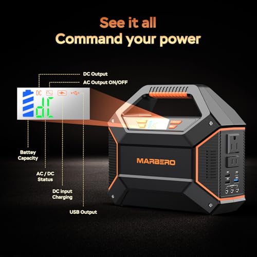 MARBERO Portable Power Station 155Wh, 100W Portable Generator 42,000mAh - Image 4