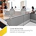 OBEX Acrylic Mounted Large Brackets Quality Desk Privacy Panel & Divider for Your Office Cubicle-Increase Separation & Improve Productivity (Frosted, 18