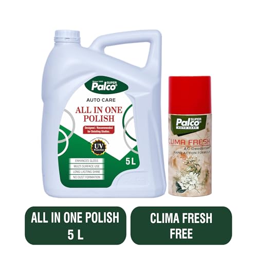 Image of PALCO All in One Polish 100ml (Pack of 2) | Car Interior & Bike Polish Spray | Dashboard, Leather, Plastic, Vinyl & Surface Cleaner | UV Protection