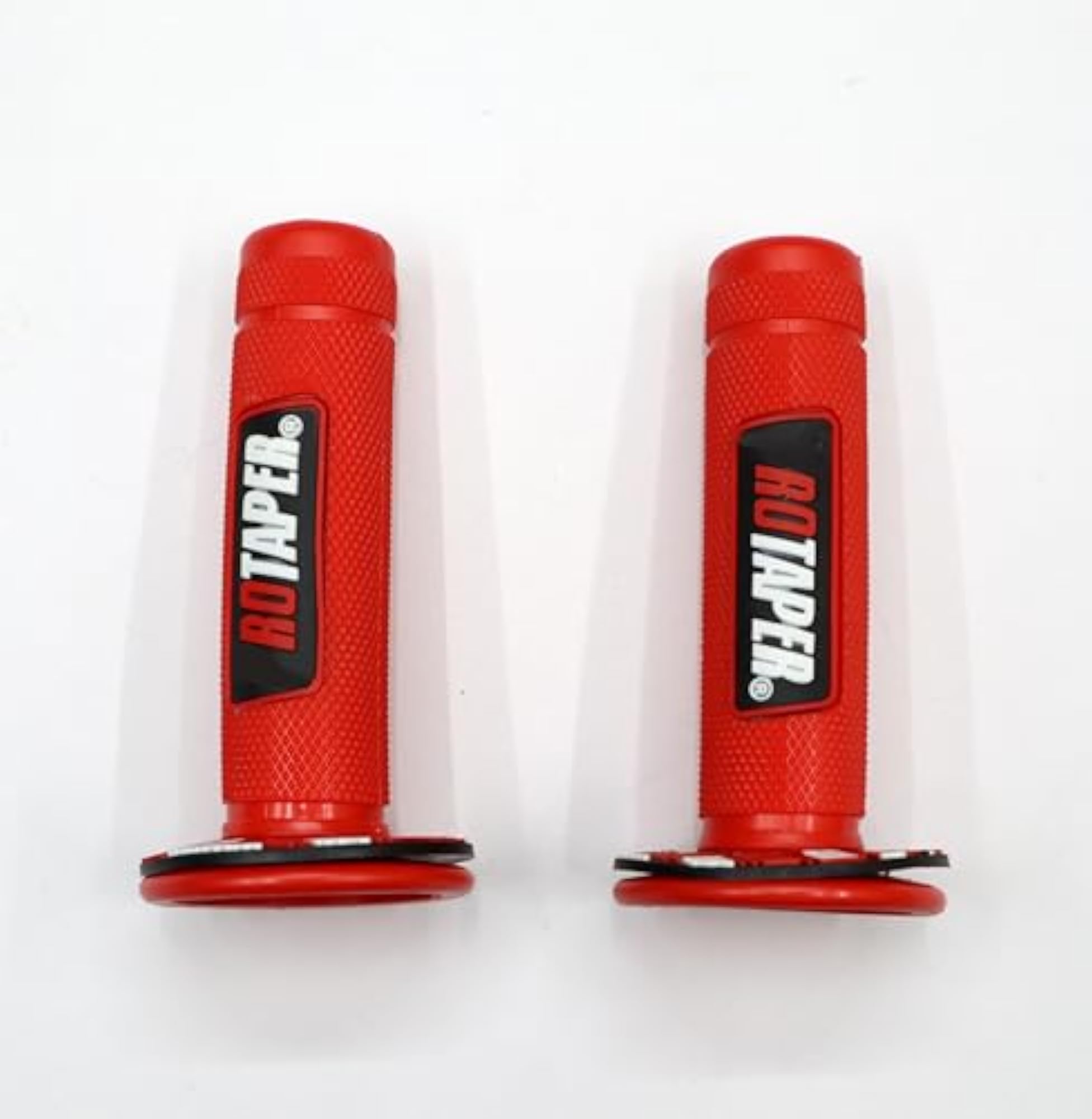 Rotaper Handlebar Grips for Universal Bikes, Red Pack of 2