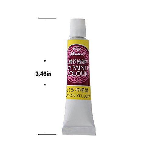 Madisi Body Paint Set - 12 Vivid Colors, 12 ML Tubes - Thumbnail 6