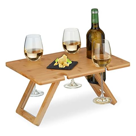 Table portative Relaxdays en bambou Cover