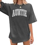 VVNTY Auntie Shirts for Women: Oversized Aunt...