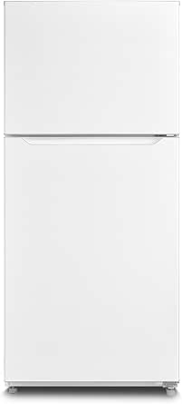 20.5 Cu.Ft Top Freezer Freestanding Refrigerator, Reversible Door, LED Light, Garage Ready, 110V, White