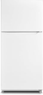 20.5 Cu.Ft Top Freezer Freestanding Refrigerator, Upright Fridge Reversible Door, LED Light, Garage Ready, 110V, White