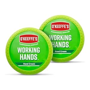 O’Keeffe’s Working Hands, 96g Tiegel 2 Pack – Handcreme für extrem trockene, rissige Hände | Erhöht sofort den Feuchtigkeitsgehalt, bildet eine Schutzschicht und verhindert Feuchtigkeitsverlust