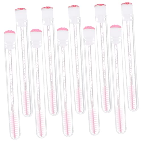 FRCOLOR Sets Small Eyelash Brush Set Colorful Lash Curler Pp Fiber Rhinestone Design Safe for Home Use Pcs Random