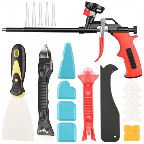 Gyfent Spray Foam Gun Kit With Caulk Remover 5 Tips