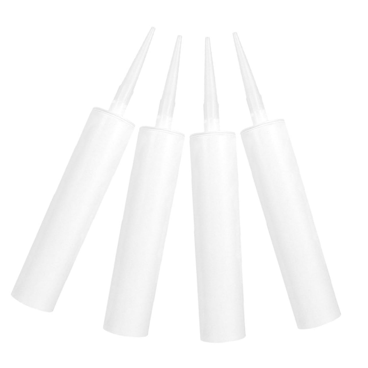 Angoily 4 Ensembles Tube Vide De Mastic De Beauté Tubes De Calfeutrage Du Mastique Scellant Jointoyer Tubes De Mastic Vides Calfater Scellage Plastique Blanche 4 Pièces * 4