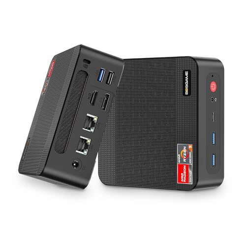 BOSGAME P3 Gaming Mini PC Ryzen 9 6900HX (8C/16T, up to 4.9GHz) Windows 11 Mini PC, 32GB DDR5 1TB NVMe SSD, 1 x USB4, 1 x DP, 1 x HDMI, Dual 2.5G NIC, Wi-Fi 6E, BT5.2