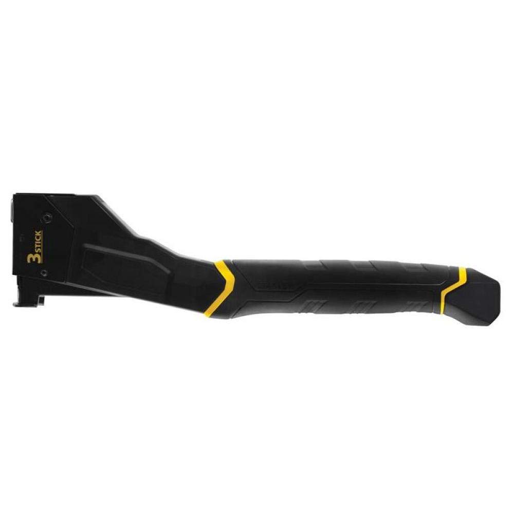 Stanley Fmht81394-9 Marteau Agrafeur Haute Capacite Gamme FatMax + 1000 Agrafes Type G 10 Mm - Résistant Et Léger - Surmoulage De La Poignée - Grande Capacité Noir
