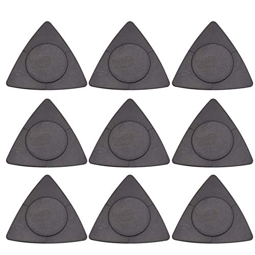 Milisten 20pcs Guitar Pick Non-slip Grip Folk Guitar Picks Sticked Triangle White Guitar Picks Anti-slip Style
