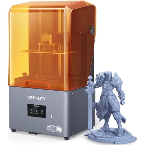 Creality Halot-Mage Pro Imprimante 3D RÃ©sine, 170mm/h Grande Vitesse, 8K Mono 10.3 Pouces Ãcran LCD, LumiÃ¨re IntÃ©grale de Haute PrÃ©cision, Alimentation & Retour Intelligent du RÃ©sine (228x128x230mm)