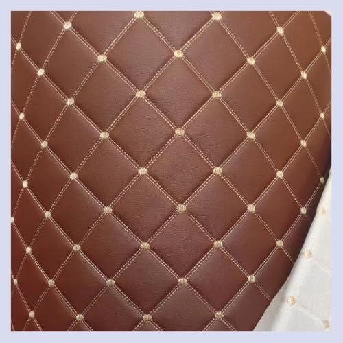 Tissu Matelassé Tissu En Simili Cuir Synthétique Au Metre Pour Meubles Vinyle Faux Cuir Étanche...