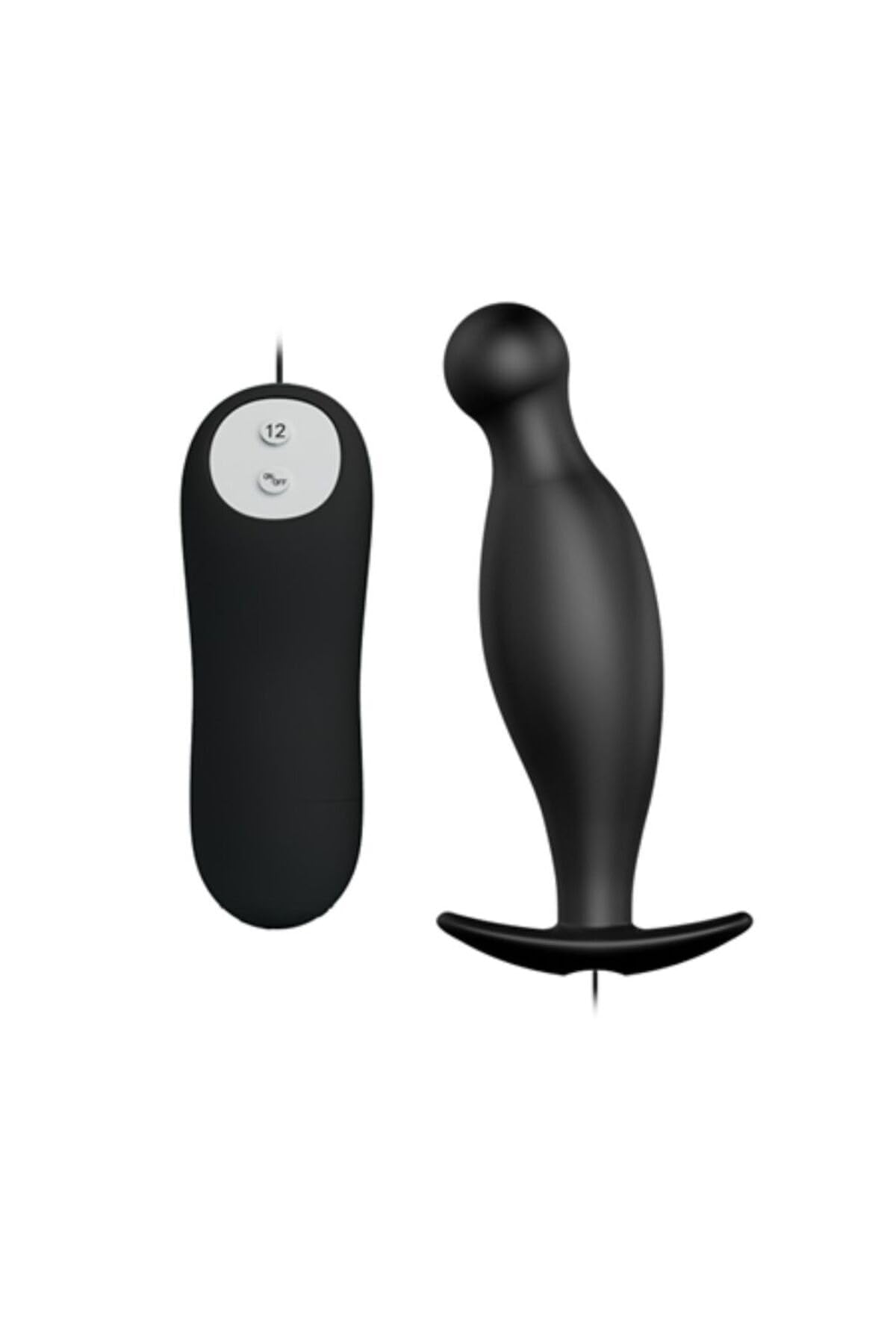 TruvaShop 12 Titreşimli Kumandalı Anal Vibratör Anal Plug Stimülatör