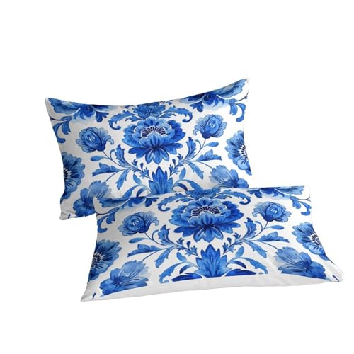 Housse de couette fleurs 3D facile à laver en microfibre avec zip pour lit double enfant