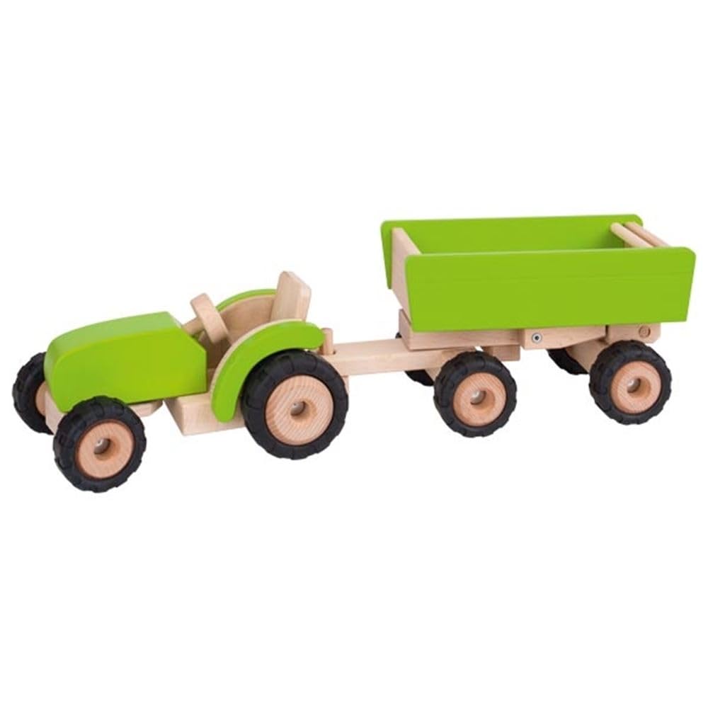 Goki 55941 - Traktor mit Anhänger, grün