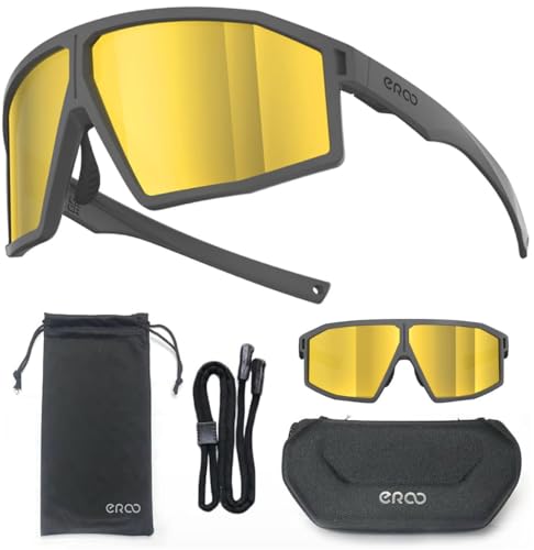 Image of F26 Polarized Fishing Sunglasses for Men Women, UV400 Outdoor Sports Sunglass for Running Hiking Golf with Carrying Case