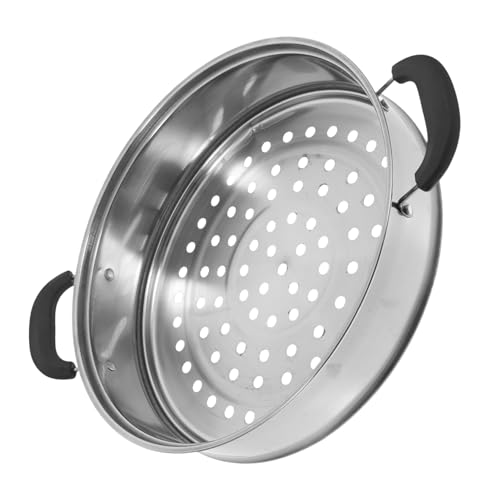 LAPYAPPE Cesta de Vapor Inoxidable con Asas Vaporera Olla Dumplings y Pan Vapor Cocción Saludable y Rápida