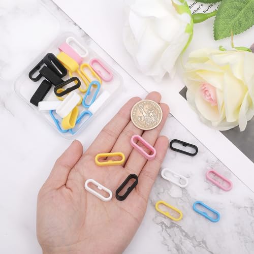 40 piezas de anillos para correa de reloj de silicona miniatura 3