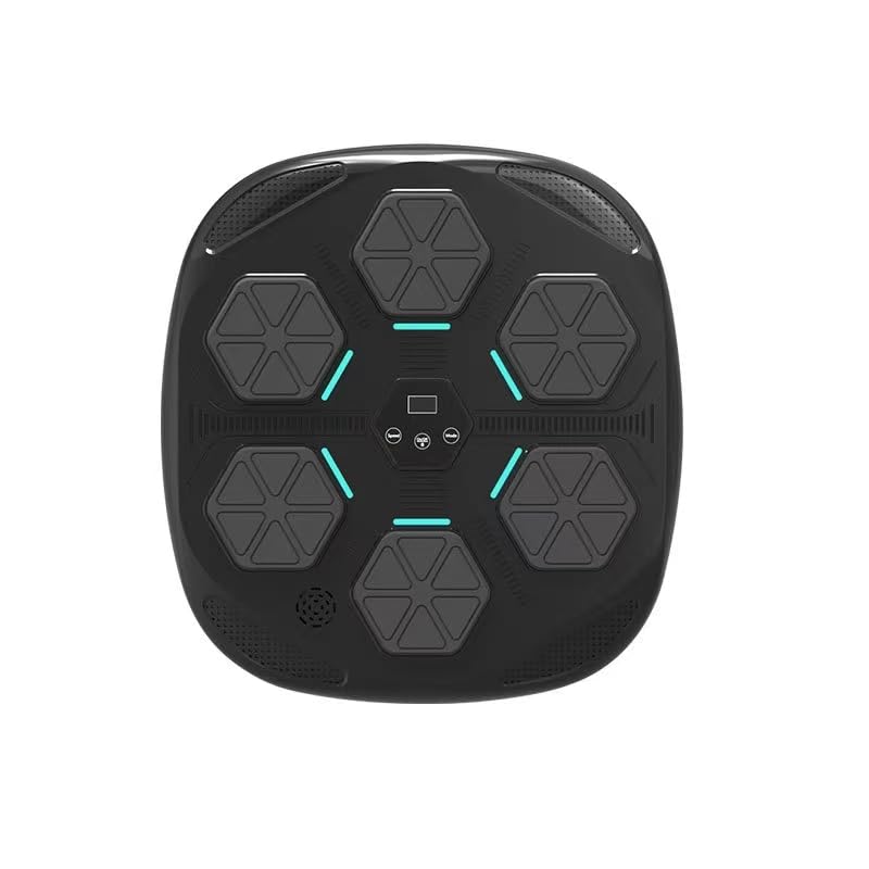 Music Boxing Machine, LED Elektronische Musik Boxing Machine mit Boxhandschuhen, Musik Boxen Trainingsgerät für Erwachsene und Kinder, Musik Boxmaschine Unterstützt Bluetooth
