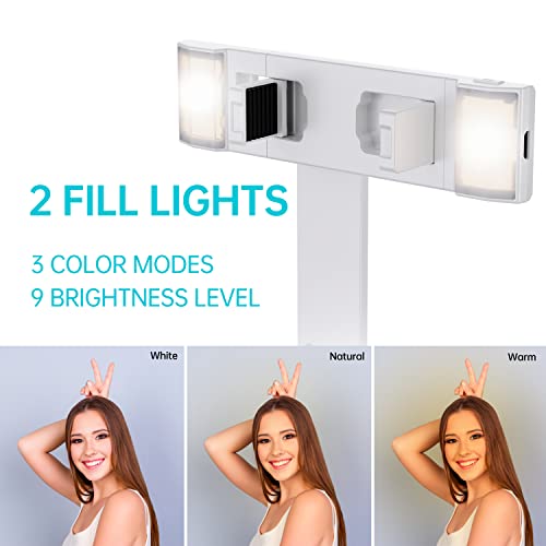 Ambertronix 40 Inch Aluminum Selfie Stick Tripod Quadrapod, Onboard Light, Wireless Bluetooth Remote, Extendable, 3 Light Modes, 9 Brightness Levels, Compatible With All Iphone & Android Devices #TOP2